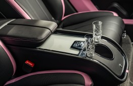 Bentley Bentayga in Candy Pink, 2025, rear console